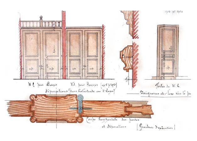 Détails des menuiseries - le 14 juin 1890