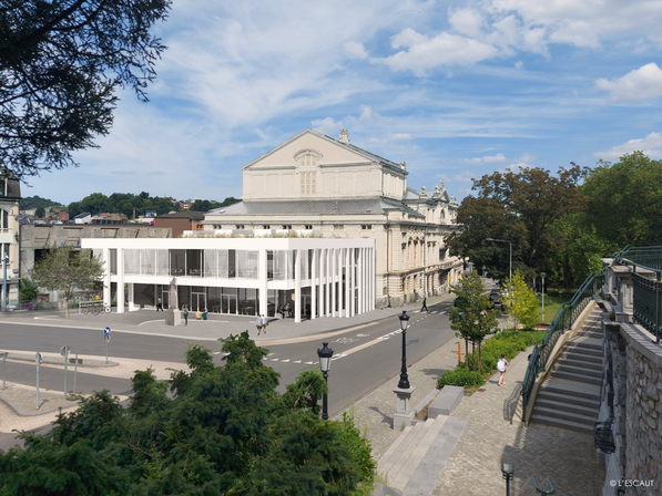 Grand Théâtre extension contemporaine - © L'ESCAUT
