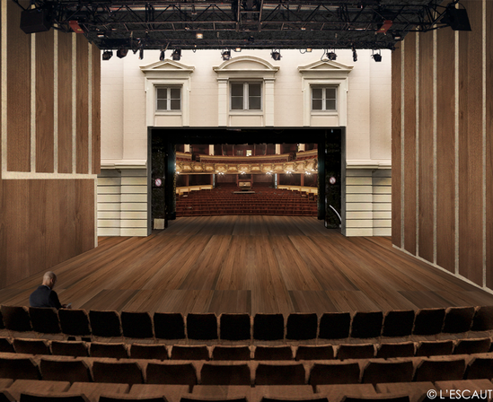Grand Théâtre scène extension ouvert - © L'ESCAUT
