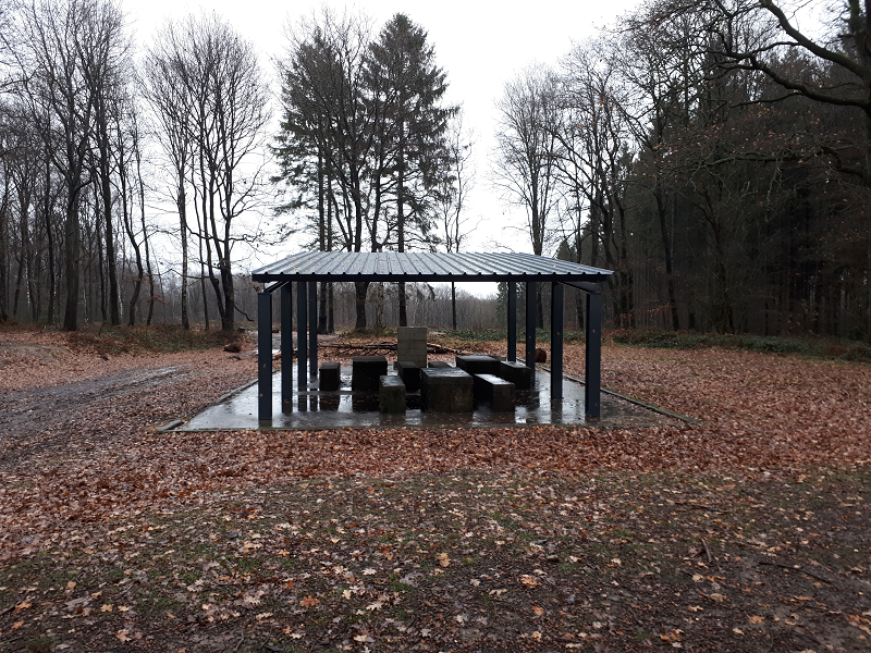 Création d'un espace barbecue au bois de Faweux - Polleur