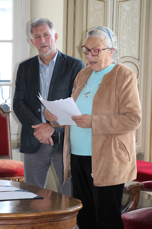 Yvonne GIET, ex-présidente du Comité de jumelage de Verviers/Arles