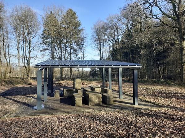 Création d'un espace barbecue au bois de Faweux - Polleur