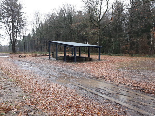 Création d'un espace barbecue au bois de Faweux - Polleur
